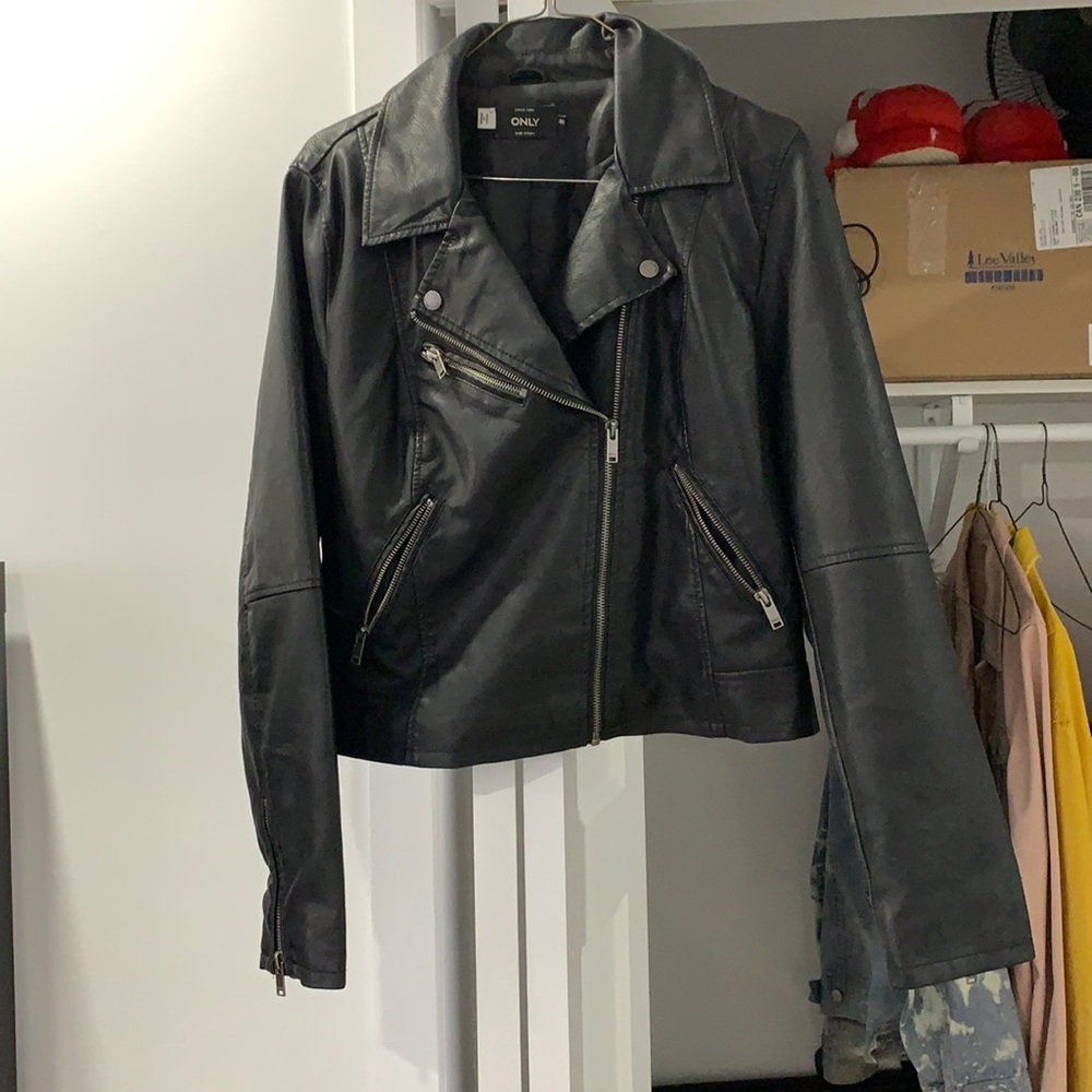 ONLY Faux leather biker jacket